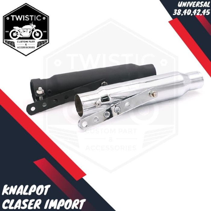 Knalpot Muffler Custom Claser Motor W175 Benelli XSR 155 Harley