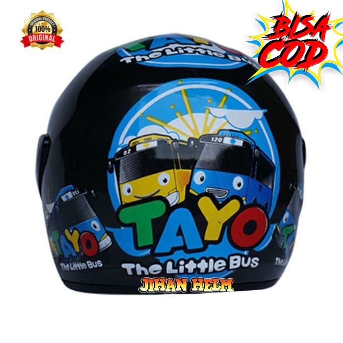 helm / helm anak / helm jm junior / helm jm junior tayo grey termurah
