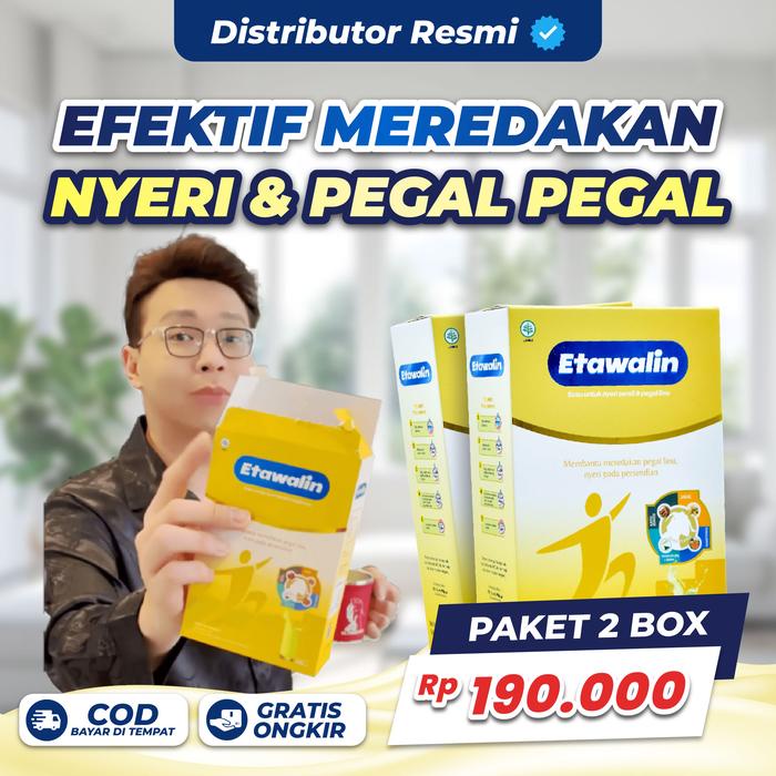 

terbaru !!! etawalin original paket 2 box susu bubuk untuk bantu masalah asam urat dan nyeri sendi
