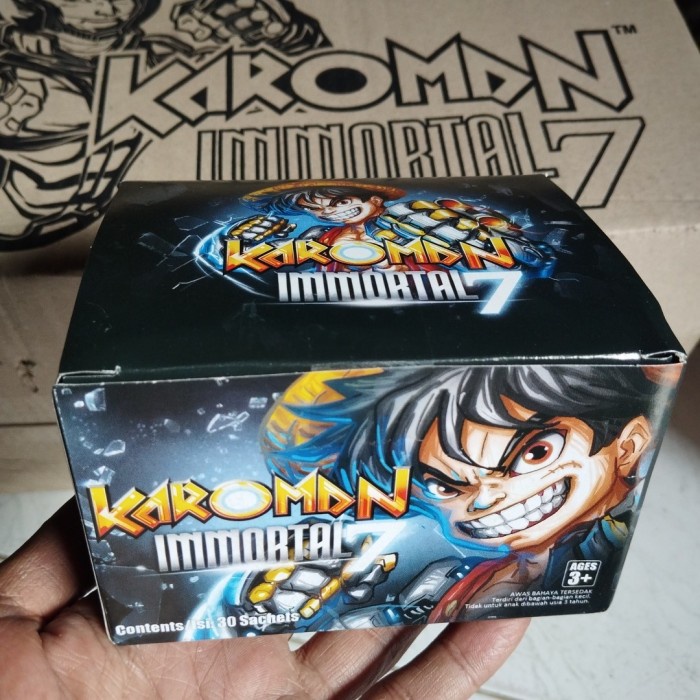 1 Box Mainan KAROMAN IMMORTAL7 3D isi 30 sachet Puzzle Doter toy