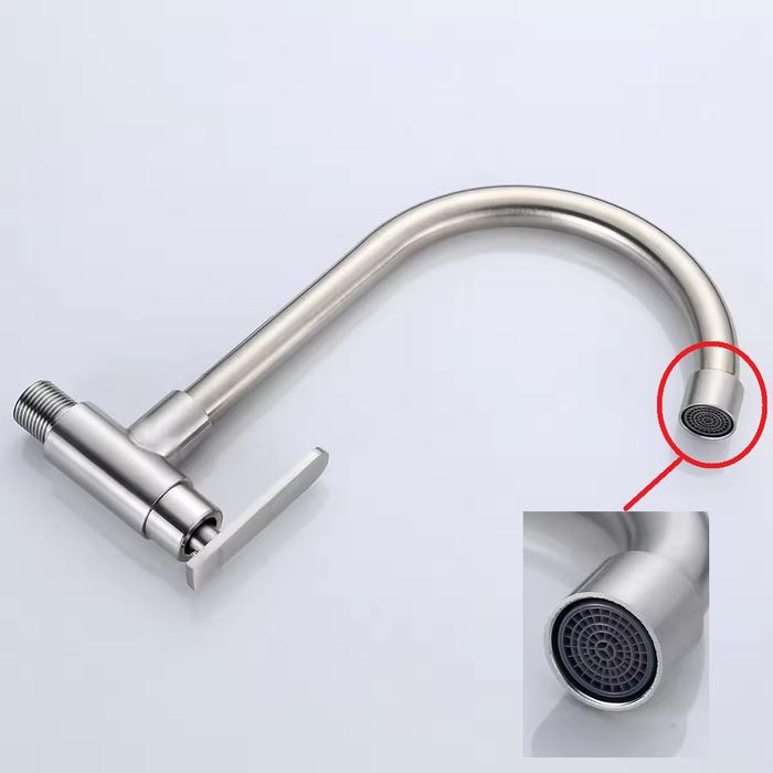 Kran Siku Angsa Dinding Tembok ESCA Dapur Wastafel Cuci Tangan