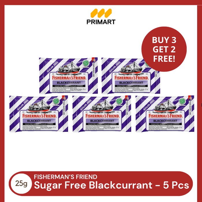 

Fisherman's Friend Blackcurrant 25gr Buy 3 Get 2 Free