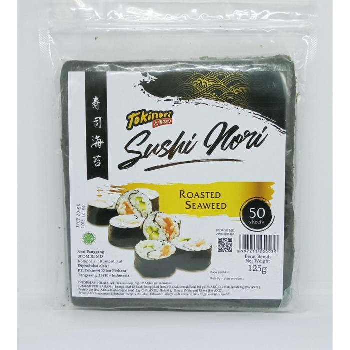 

Terbaru Sushi Nori 50 Lembar/Sheet, Roasted Seaweed, Rumput Laut Panggang Ready