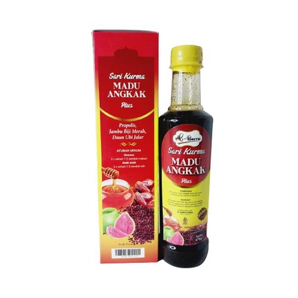 

Sari Kurma Madu Angkak Plus Propolis Jambu Merah Dan Daun Ubi Jalar I Madu Angkak Al-Barru 470gr