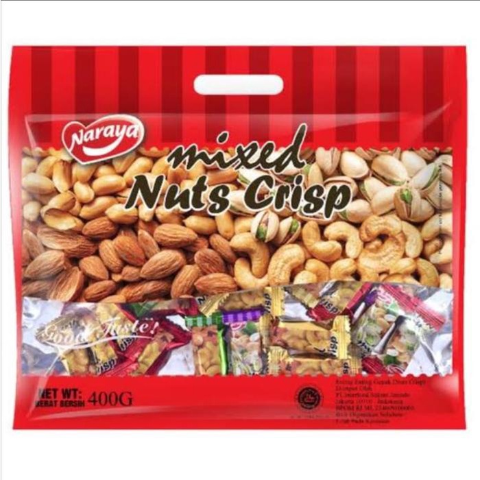

NARAYA MIXED NUTS CRISP / Kacang Mix Import Crispy Nuts 400g