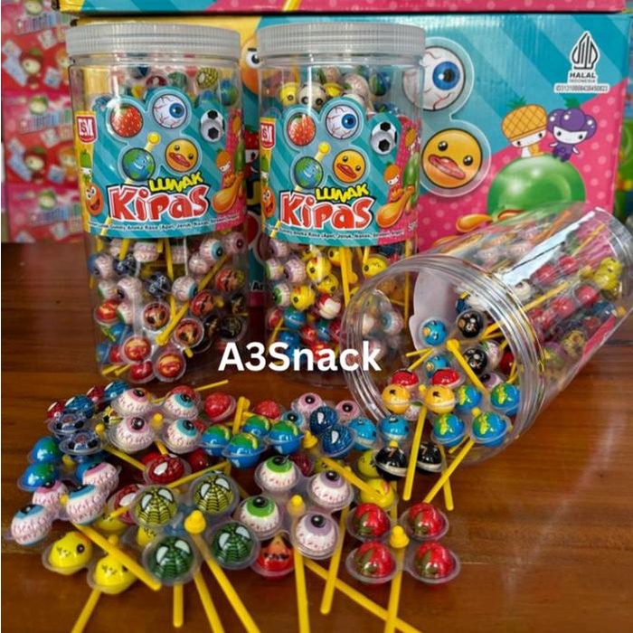 

Permen Lunak Baling baling 1 toples isi 50 Baling baling rasa buah buahan
