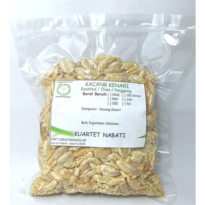 250gr Roasted Kacang Kenari/ Pili Nut Oven - Panggang - Matang - Siap Makan