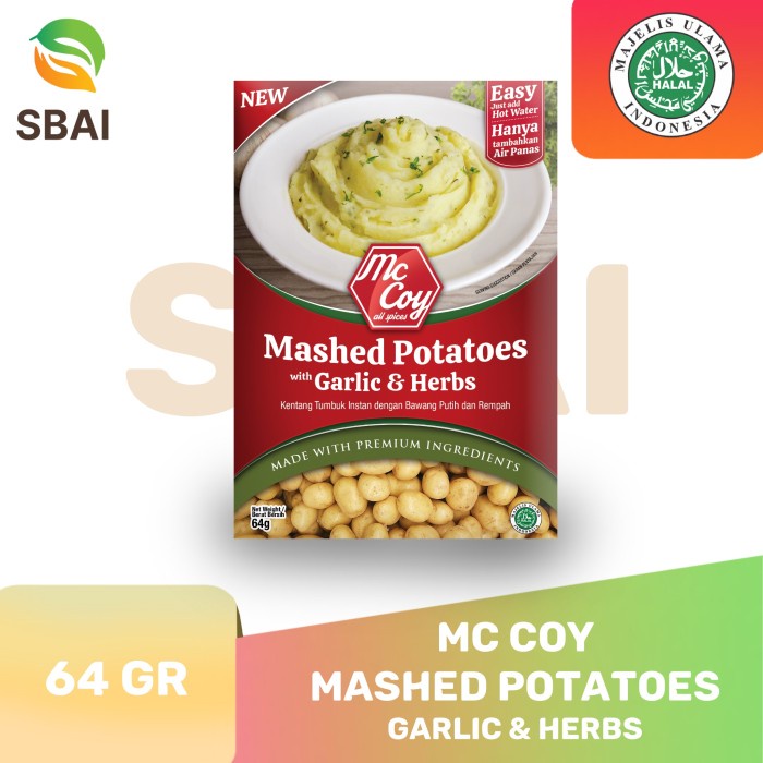 

Sale! Mc Coy Kentang Tumbuk Instant Bawang Putih Rempah Mashed Potatoe