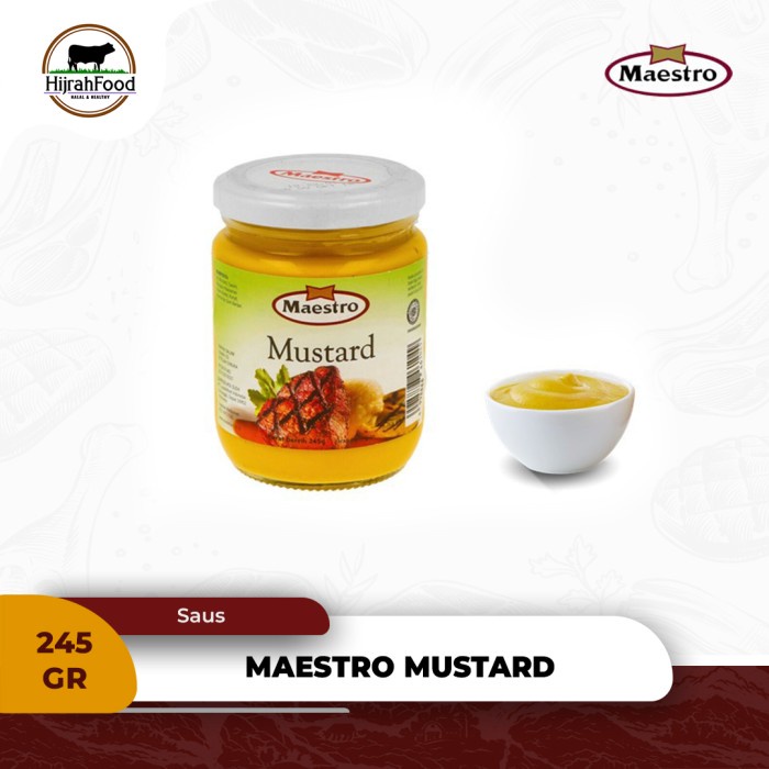 

Sale! Maestro Mustard Sauce Saus Mustard - 245 Gr
