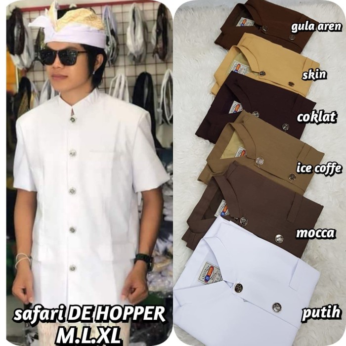 BERKUALITAS BAJU SAFARI BALI PAKAIAN ADAT BALI PRIA