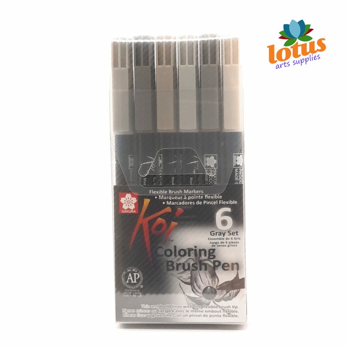 

Terbaru Sakura Koi Coloring Brush Gray Set 6 Ready