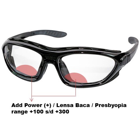 Kacamata Safety Lensa Bifocal baca Plus Kacamata Baca Bifocus