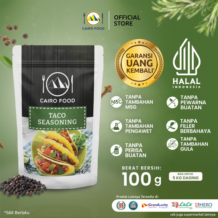 

Sale! Bumbu Taco Cairo Food - 100 Gram