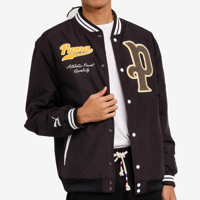 TERBARU Puma Original Team Letterman jacket varsity jaket