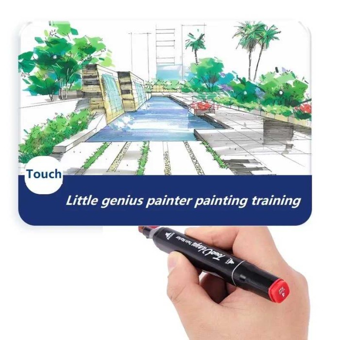 

Kualitas Terjamin Touch Spidol Dual Side Fine Art Brush Art Marker Set 120 Warna - Cy-00