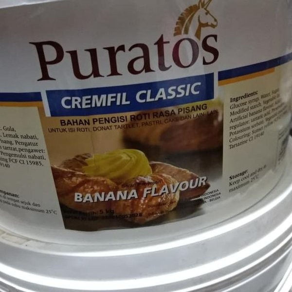 

Selai Banana Pisang Puratos Cremfil Classic Filling 5KG