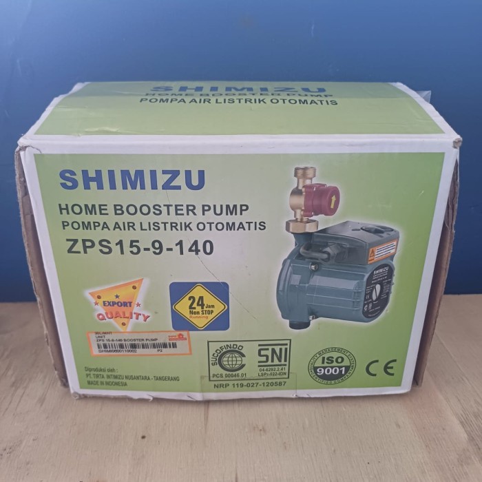 Shimitzu Pompa Booster Pump Zps 15-9-140 Pompa Otomatis Listrik Dorong Shimitzu