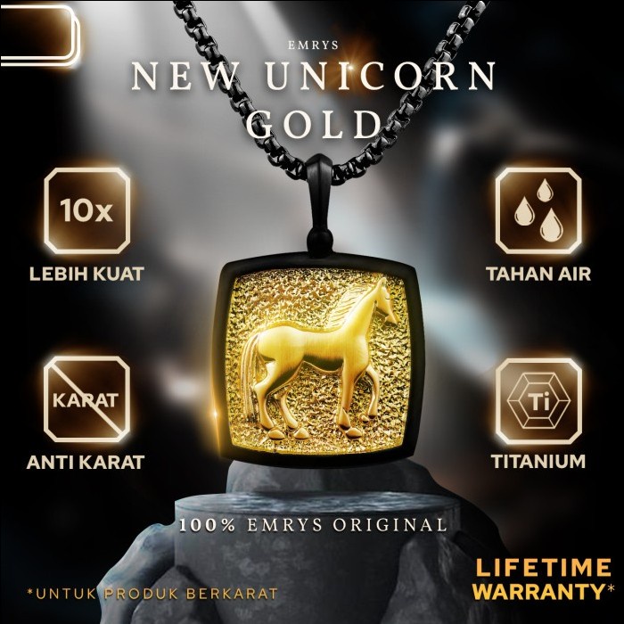 

Terlaris Emrys Liontin Set NEW UNICORN SILVER Real Titanium Anti Karat SALE