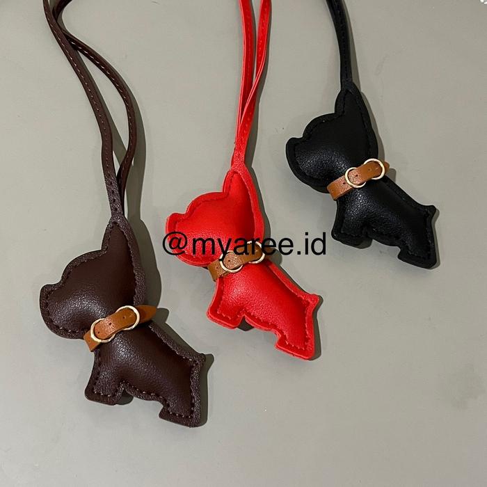 

Terlaris Myaree-Bag Charm Leather Doggy Frenchie SALE