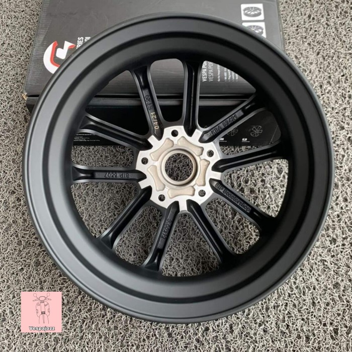 Mantab Velg Sip Pordoi 300-12 Black Polish Ring 12 Utk Px Dan Vespa Matic