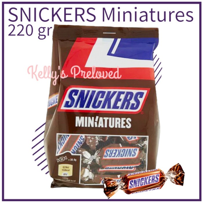 

SNICKERS MINIATURES 220 GRAM COKELAT SNICKER MINI