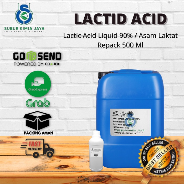 

Lactic Acid 90% Food Grade / Asam Laktat 500 Ml