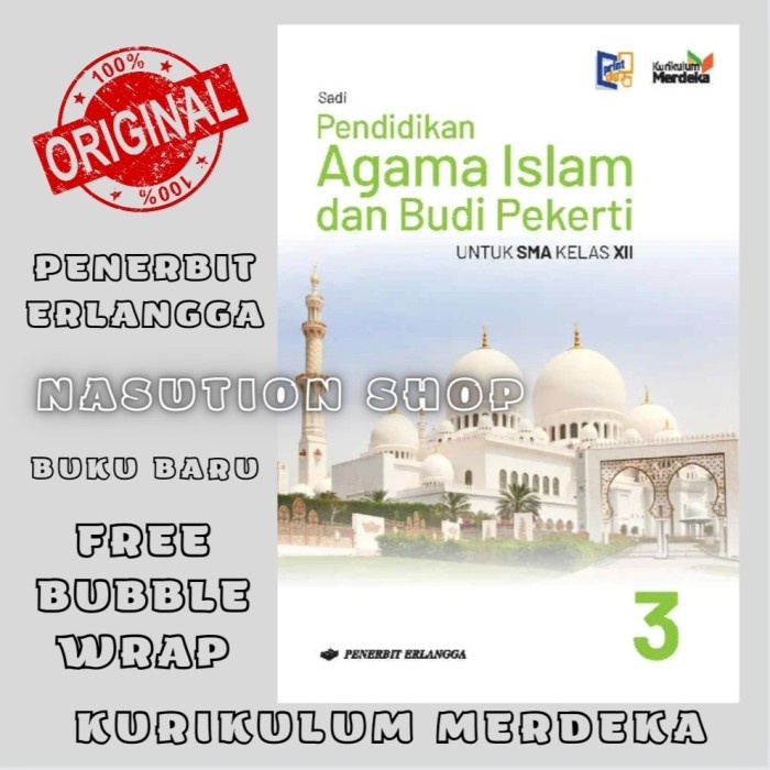 

SALE !!! BUKU AGAMA ISLAM KELAS 3 / XII 12 SMA ERLANGGA KURIKULUM MERDEKA ORI READYY
