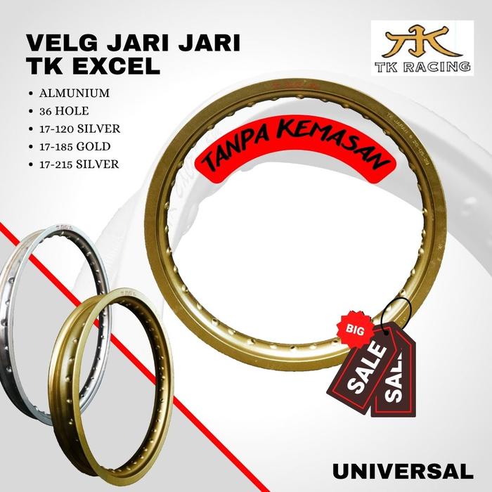 Paling Murah Velg Pelek Tk Excel Bright Ring 17 Alloy (Sale Tanpa Kemasan)