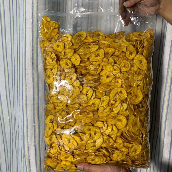 

SALE !!! 1 KG KEMASAN KERIPIK PISANG KOIN MANIS DAN RENYAH READYY