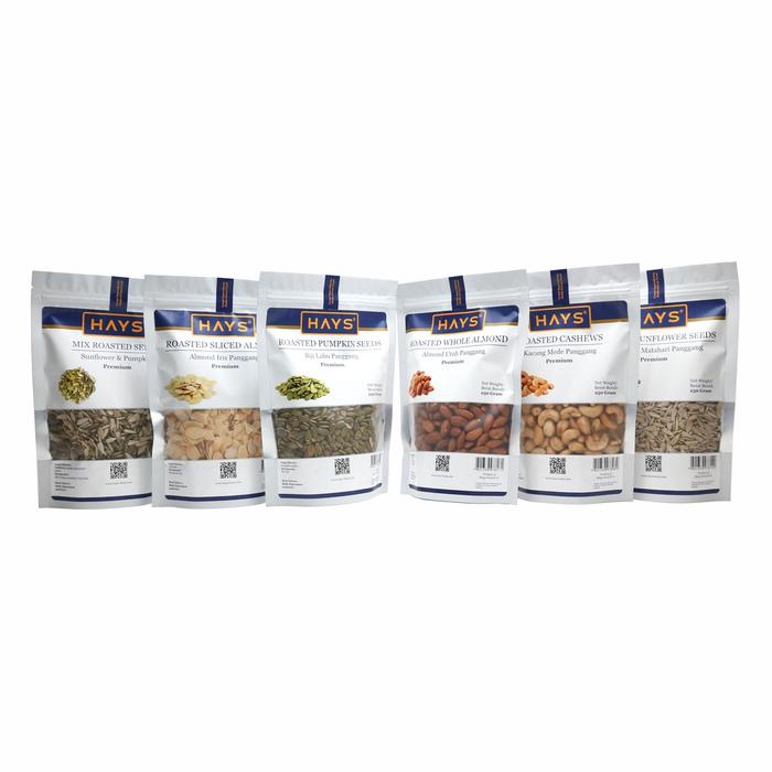 

SALE !!! MIX ROASTED NUTS 100 GRAM KACANG ALMOND & MEDE/METE PANGGANG 100 G MIX ALMOND & CASHEW HAYS