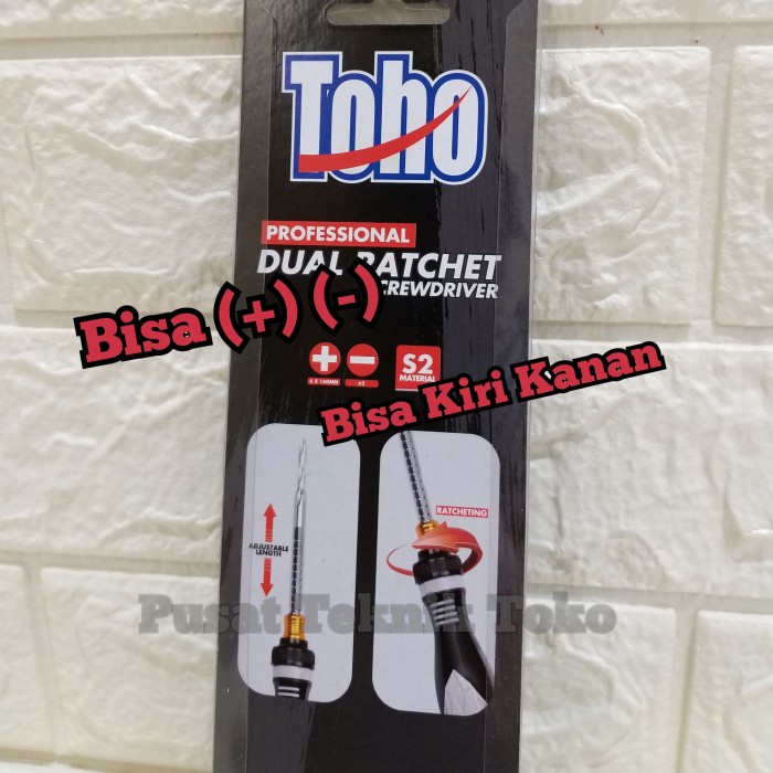 Obeng Bolak Balik Toho Dual Ratchet Screwdriver
