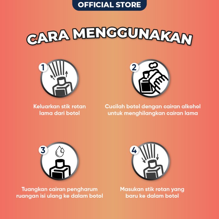 Bayfresh Reed Diffuser Refill Pengharum Ruangan Yuzu Peach