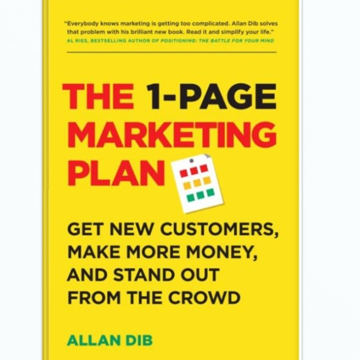 

SALE !!! BUKU THE 1-PAGE MARKETING PLAN READYY