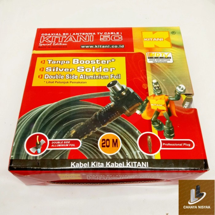 KABEL ANTENA TV KITANI 5C ( COAXIAL CABLE ) 20Meter