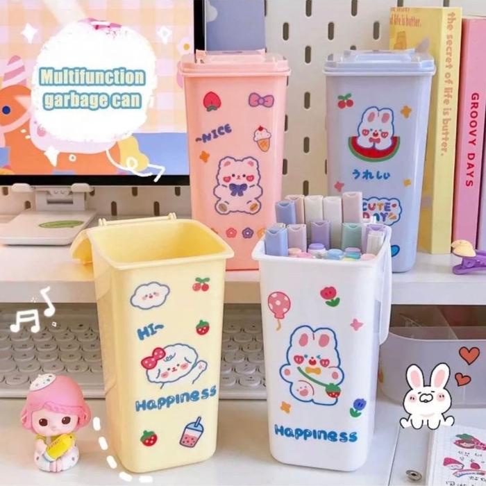 

READY STOK TEMPAT MULTIFUNGSI LUCU BENTUK TONG SAMPAH FREE STICKER READYY