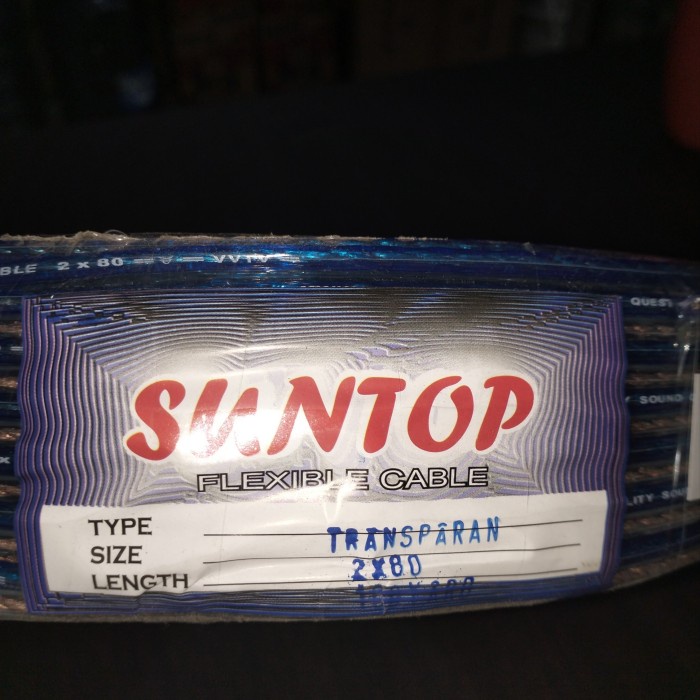 

SALE PROMO KABEL TRANSPARAN 2X80 SUNTOP READYY