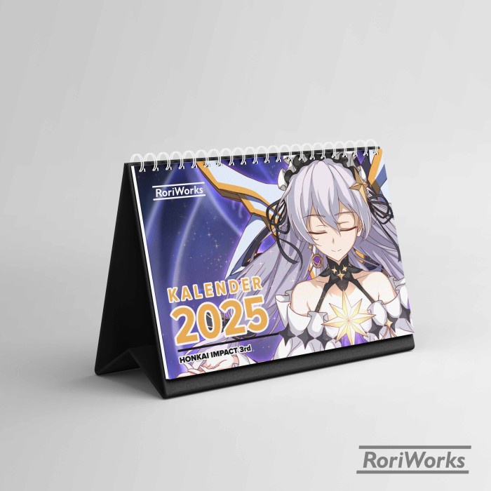 

SALE TERHOTT KALENDER MEJA 2025 - HONKAI IMPACT 3RD READYY