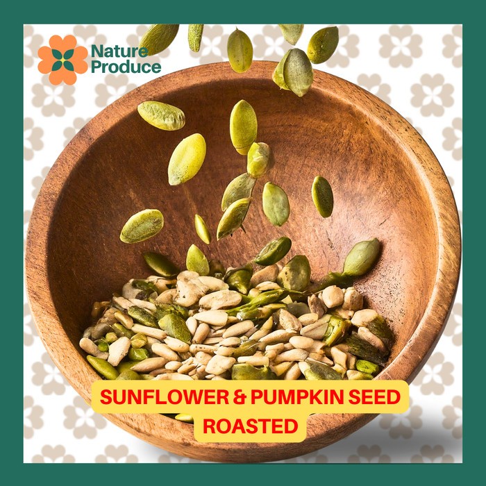 

SALE !!! NATURE PRODUCED ROASTED SUNFLOWER PUMPKIN SEED BIJI BUNGA MATAHARI LABU PANGGANG READYY