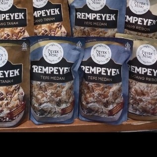

SALE !!! PEYEK NYAI REMPEYEK TERI MEDAN SNACK NGEMIL 120GR READYY