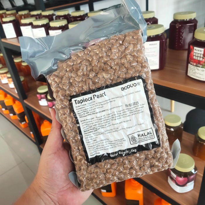 

SALE !!! BODUO TAPIOCA PEARL PREMIUM BOBA 1KG READYY
