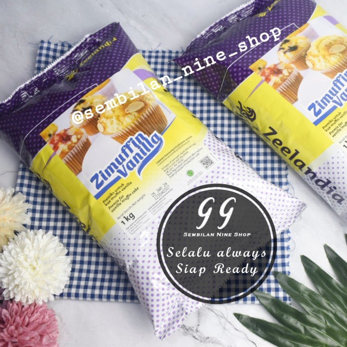 

SALE !!! ZIMUFFIN VANILLA 1 KG TEPUNG PREMIX MUFFIN CAKE VANILA ZEELANDIA READYY