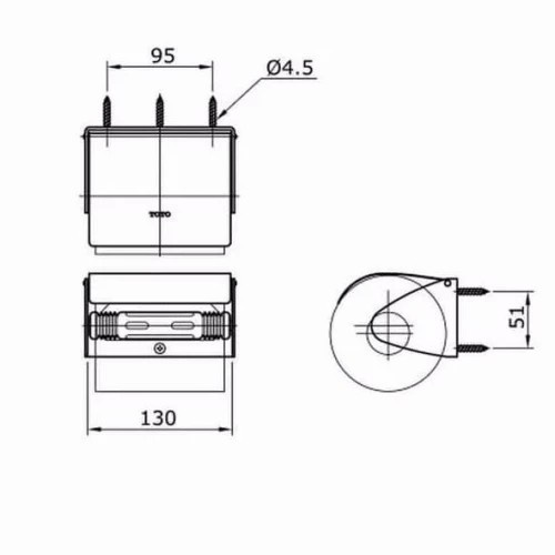 Toto Yh116/Tempat Tissue Toto Yh 116/Paper Holder Toto Ts 116 R/Ts116R