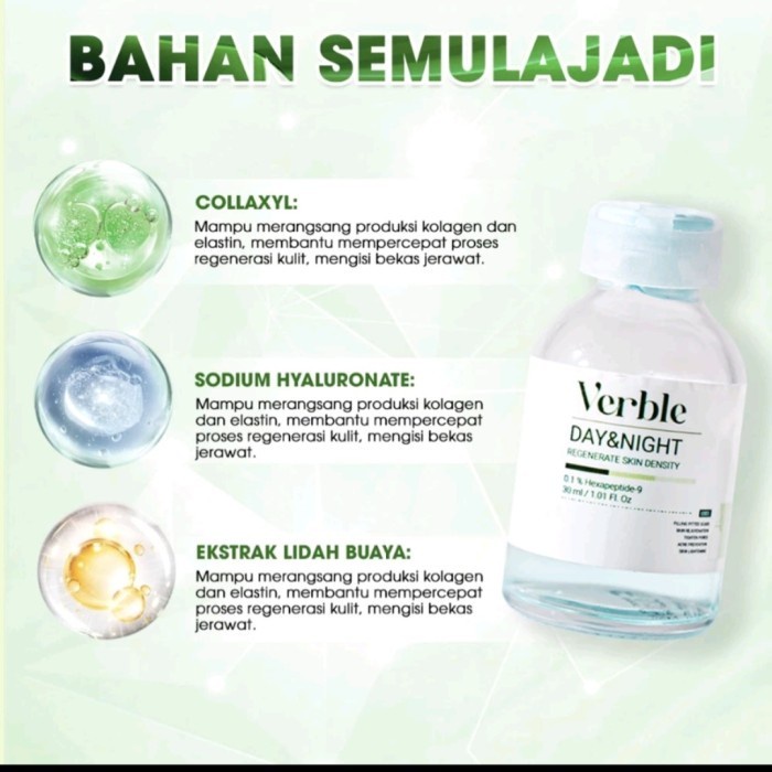 Verble Serum Bekas Luka Berlubang Verble Meregenerasi Kulit Baru Terbaru
