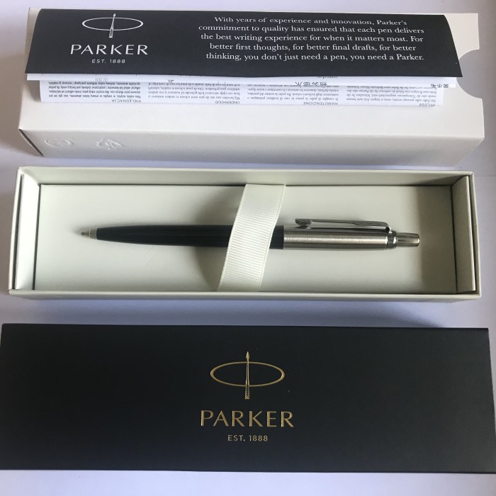 

Pulpen Parker Jotter SPC Ballpoint Black Crome Trim TERLARIS/TERMURAH/TERPOPULER