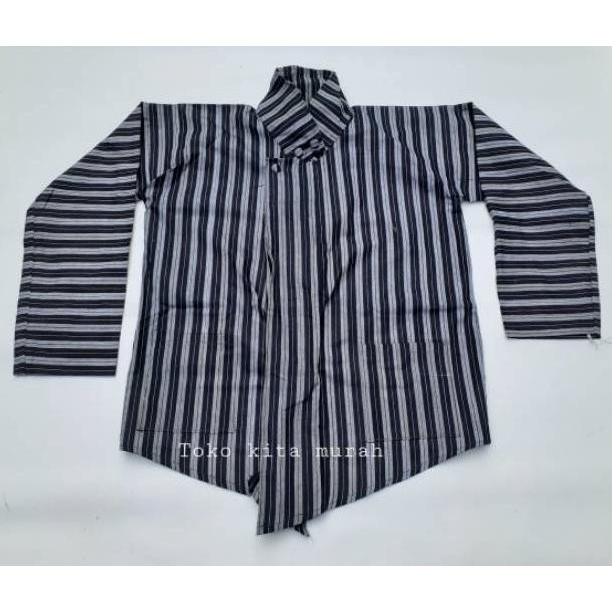 TERPERCAYA Baju Surjan Lurik Jawa Pria /// Baju Lurik Dewasa // Baju Adat Jawa // Baju Pria Lengan