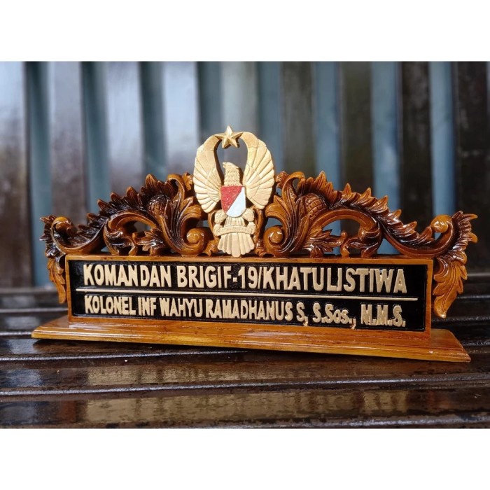 PAPAN NAMA / PAPAN NAMA MEJA / PAPAN NAMA MEJA UKIR / PAPAN NAMA KAYU