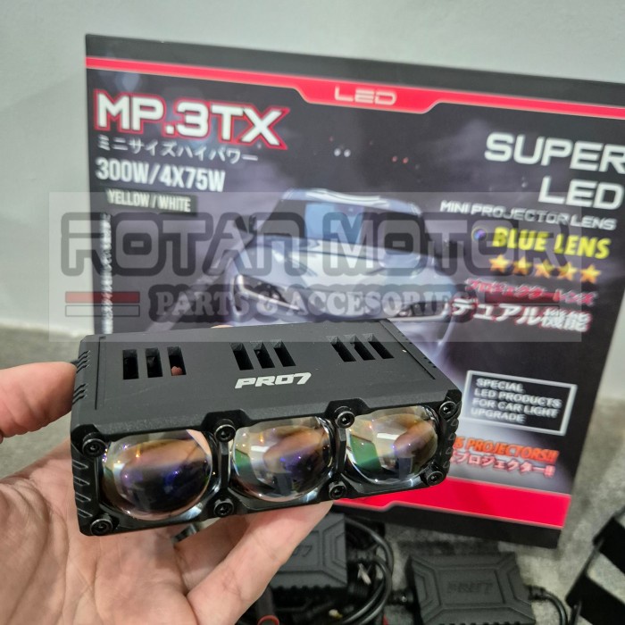 Sale Mini Projie Pro7 Mp.3Tx Super Led Blue Lens 4X75W / Mp3Tx / Mp 3Tx / Mini Projie 3 Mata
