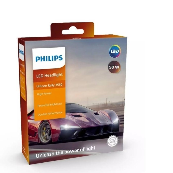Led Philips Ultinon Rally 3550 H4 50W 6500K Set