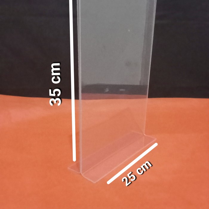 

READY STOK AKRILIK TENT CARD UK 25 X 35 CM MODEL LANDSCAPE T/POTRAIT T TEBAL 2 MM READYY