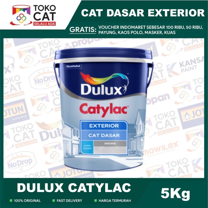 CAT DASAR PRIMER DULUX CATYLAC EXTERIOR 4 KG GALON